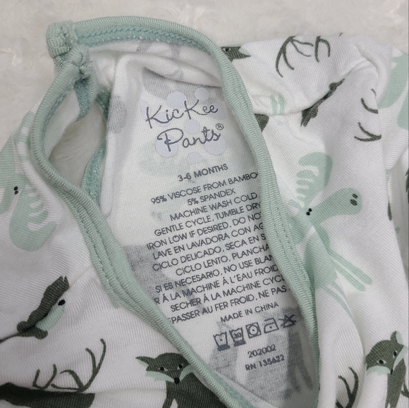 Kickee Pants Natural Animal print gown size 3-6 months - Picture 4 of 7